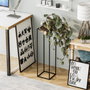Aberto Design Maceta Decorativa GED-020-A Negro y Dorado